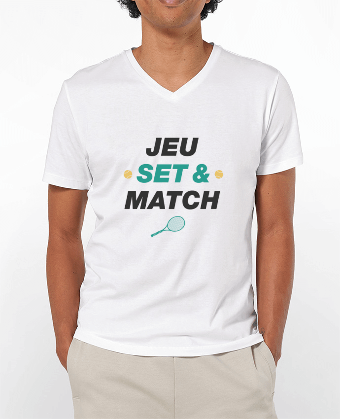 T-shirt homme Jeu Set & Match par tunetoo