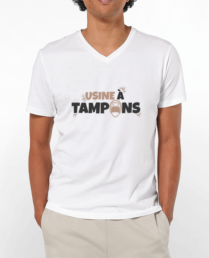 T-shirt homme Usine à tampons - Rugby par tunetoo