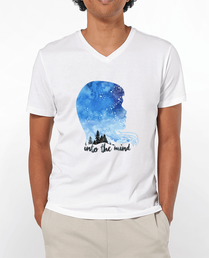 T-shirt homme PROFIL AQUARELLE NUIT -INTO THE MIND par icône