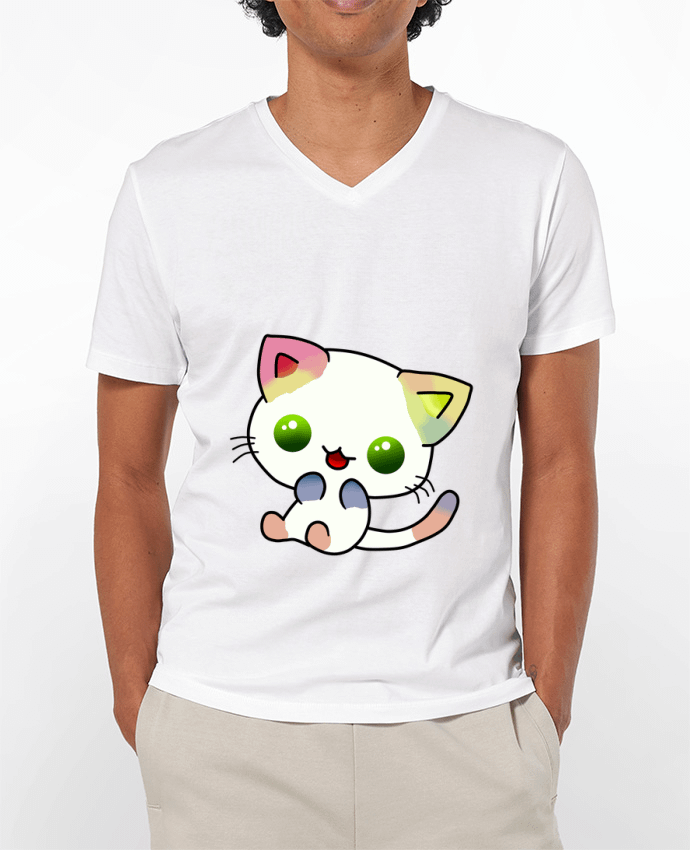 T-shirt homme Gato Coloreado par MaaxLoL