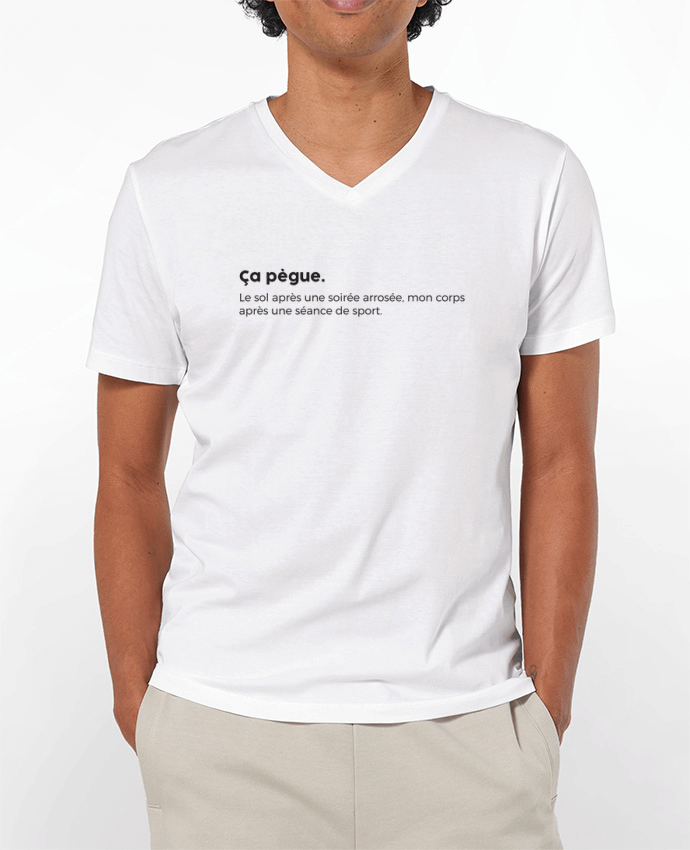 T-shirt homme ça pègue - expression par tunetoo