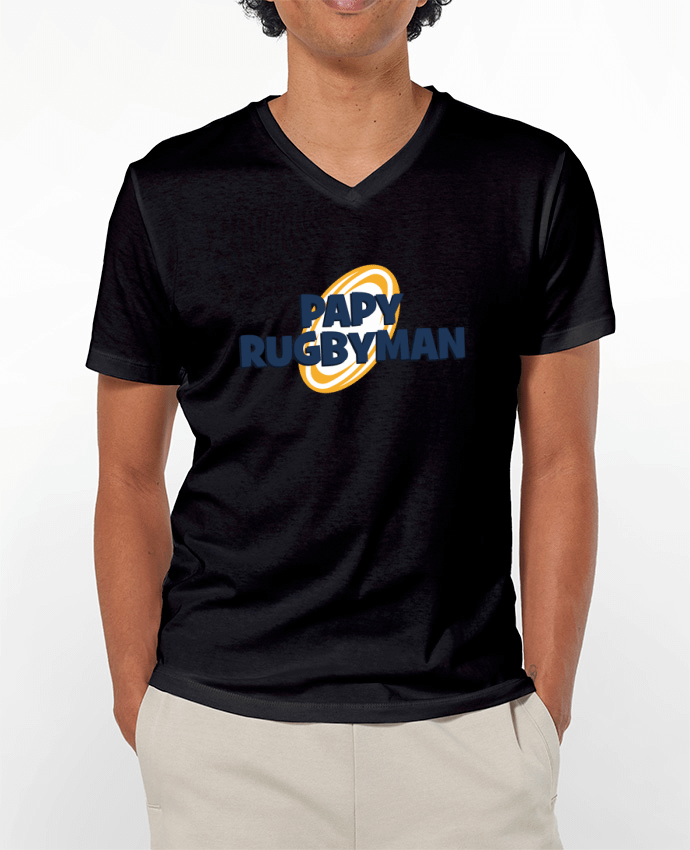 T-shirt homme Papy rugbyman par tunetoo