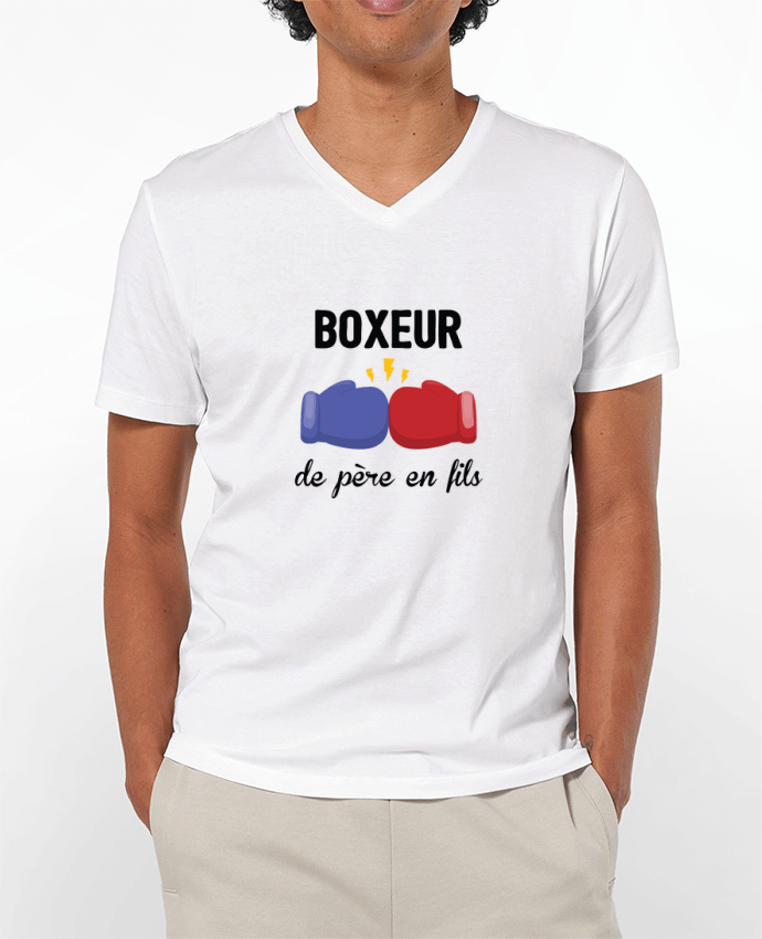T-shirt homme Boxeur de père en fils par tunetoo