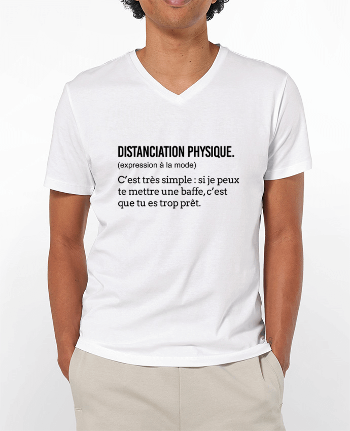T-shirt homme Distanciation physique par La boutique de Laura