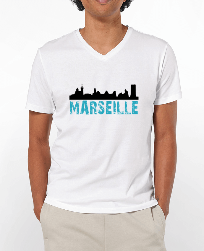 T-shirt homme Marseille Line Noir par JYR Studios