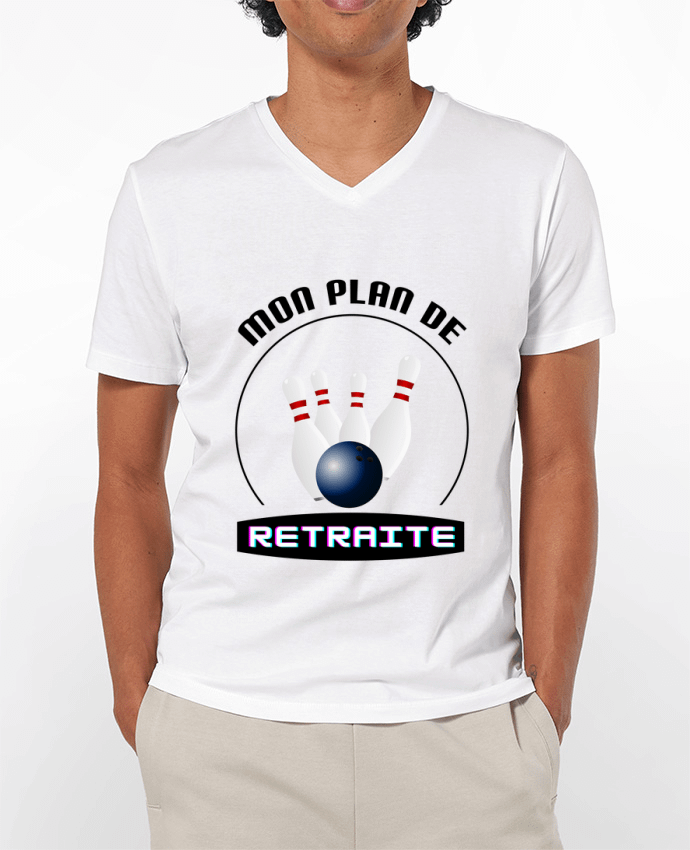 T-shirt homme Mon plan de retraite bowling - cadeau retraite par Boxsoo