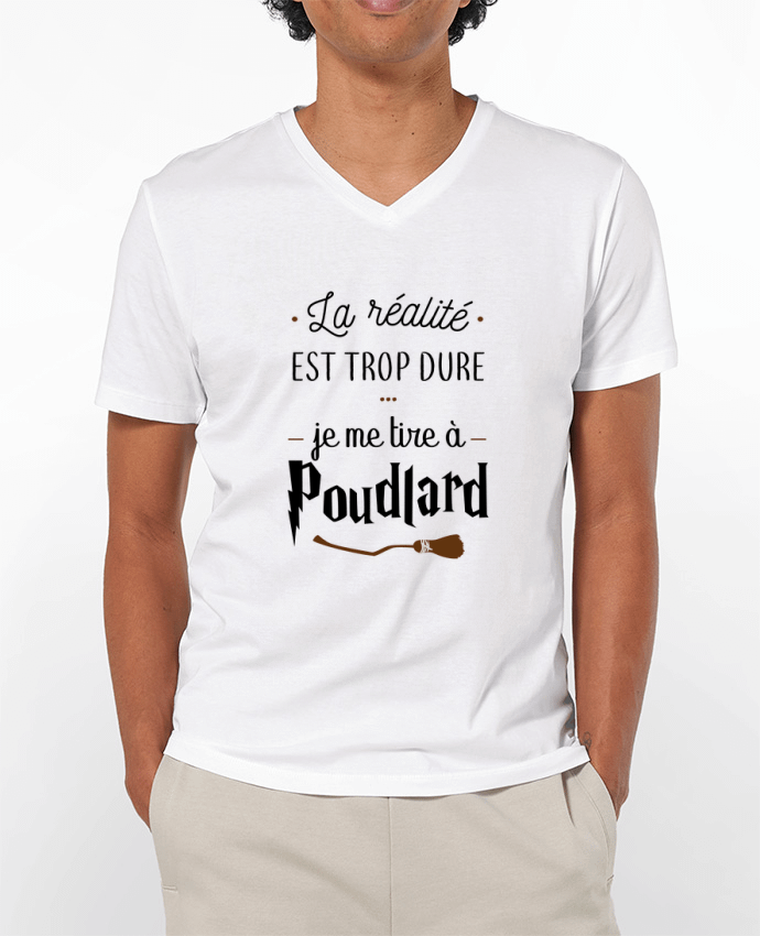 T-shirt homme La réalité est trop dure, je me tire à Poudlard par La boutique de Laura