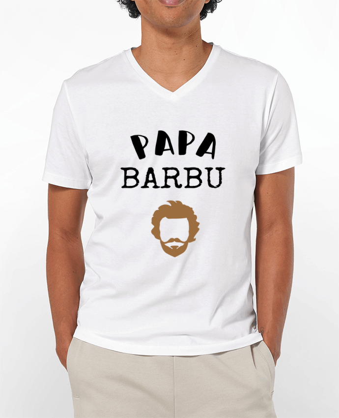 T-shirt homme Papa barbu cadeau homme avec barbe fête des pères par FAPROD