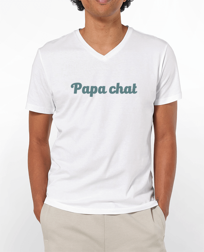 T-shirt homme Papa chat par tunetoo
