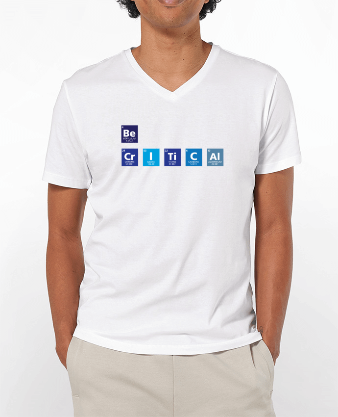 T-shirt homme Be critical par tunetoo