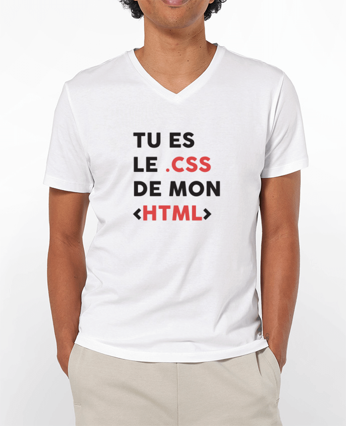 T-shirt homme Le CSS de mon HTML par tunetoo