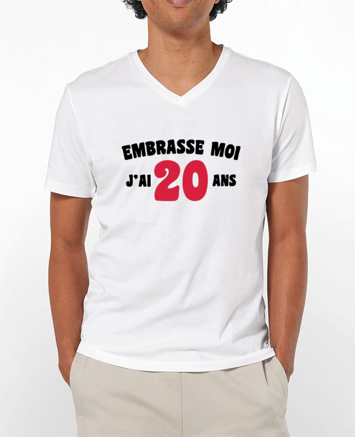 T-shirt homme Embrasse moi j'ai 20 ans par tunetoo