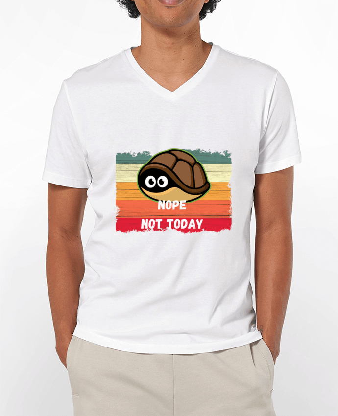 T-shirt homme Tortoise Nope Not today par Cheerocki