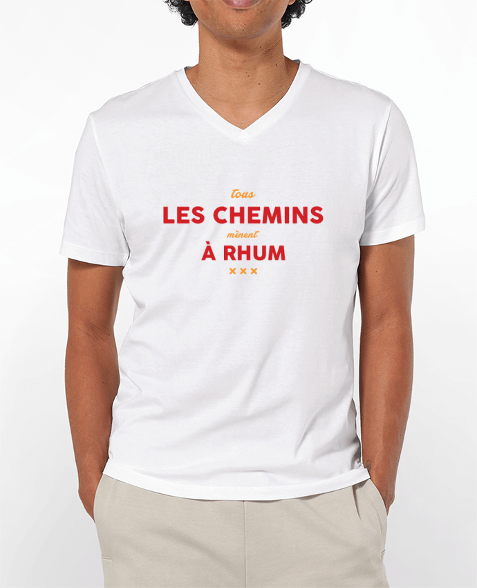 T-shirt homme Tous les chemins mènent à rhum - Apéro par tunetoo