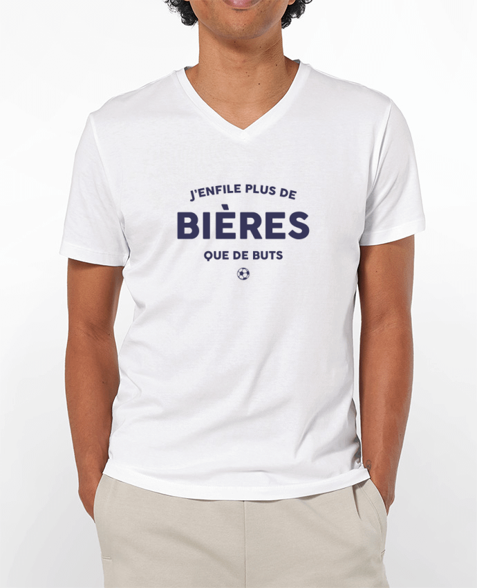T-shirt homme J'enfile plus de bières que de buts par tunetoo