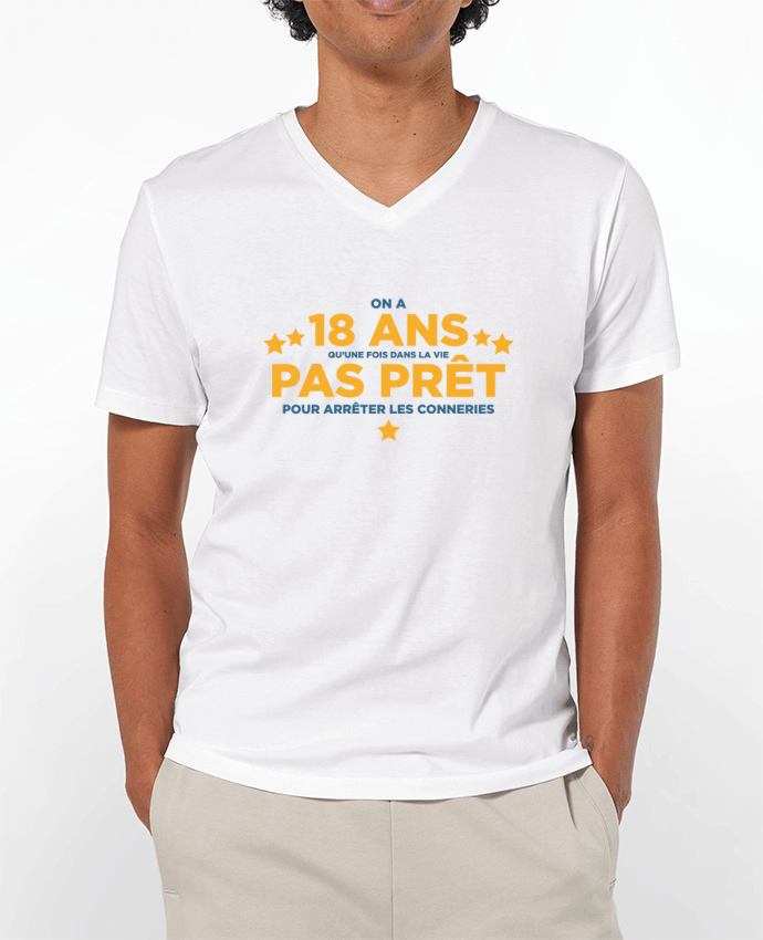 T-shirt homme On a 18 ans qu'une fois dans la vie - Anniversaire par tunetoo