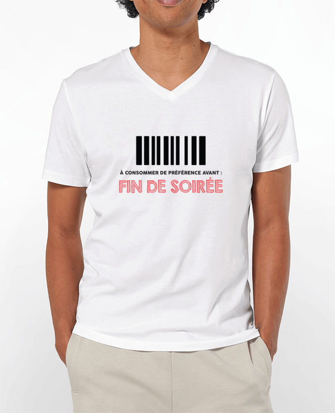 T-shirt homme à consommer de préférence avant : fin de soirée par tunetoo