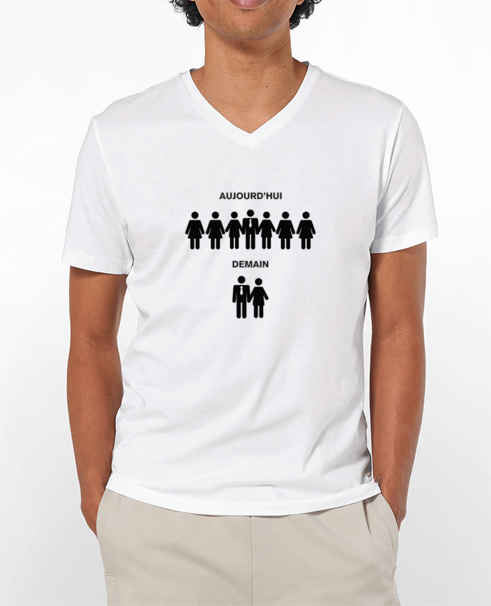 T-shirt homme Aujourd'hui - Demain EVG par tunetoo