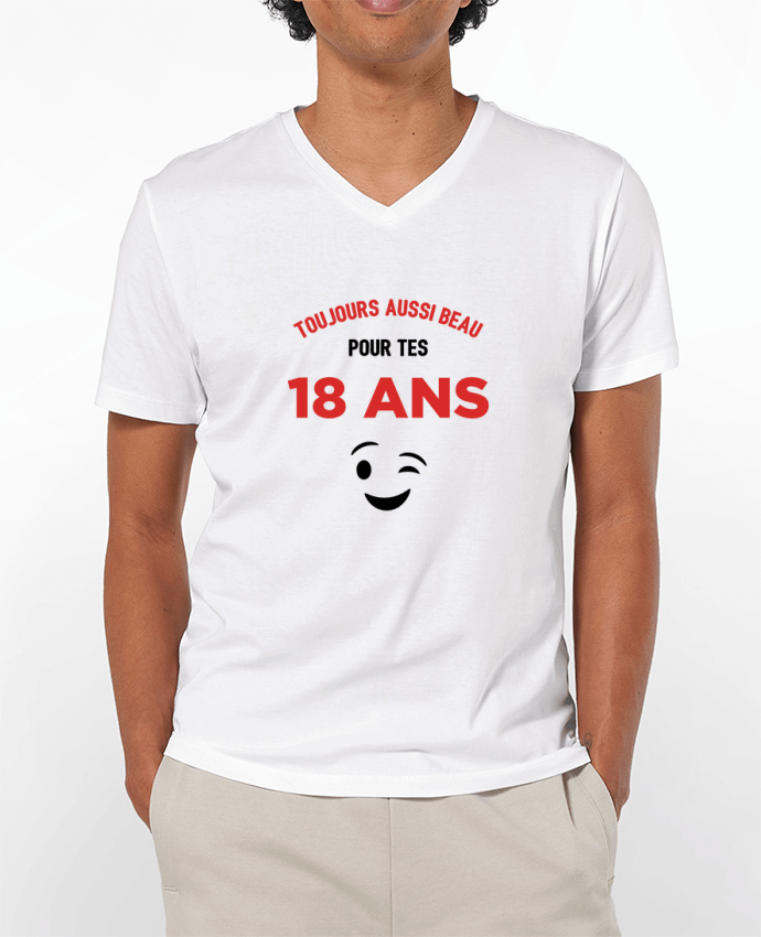 T-shirt homme Toujours aussi beau pour tes 18 ans par tunetoo