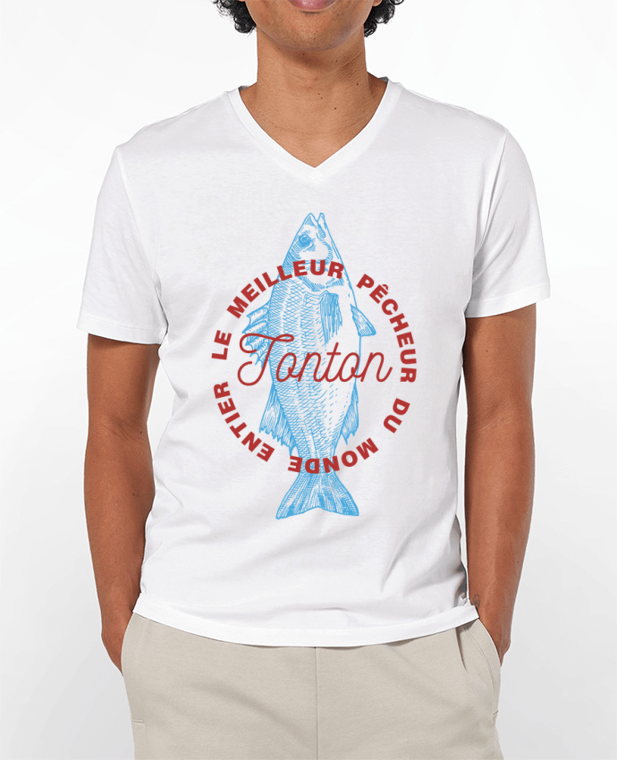 T-shirt homme Tonton, le meilleur pêcheur du monde par La boutique de Laura
