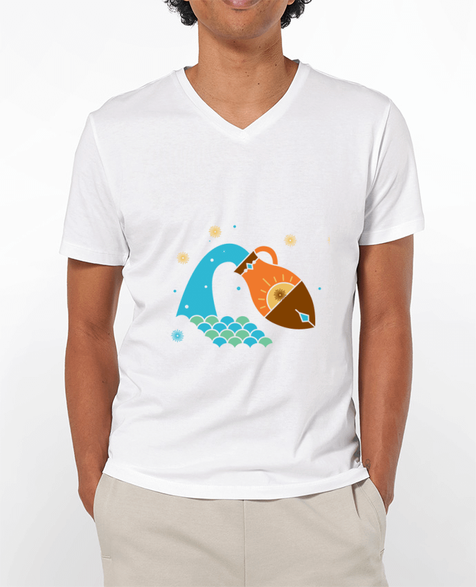 T-shirt homme T1-VERSEAU sur fond transparent par astro-marine