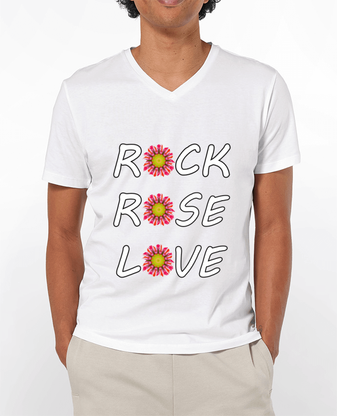 T-shirt homme Rock Rose Love par LV-CREATOR