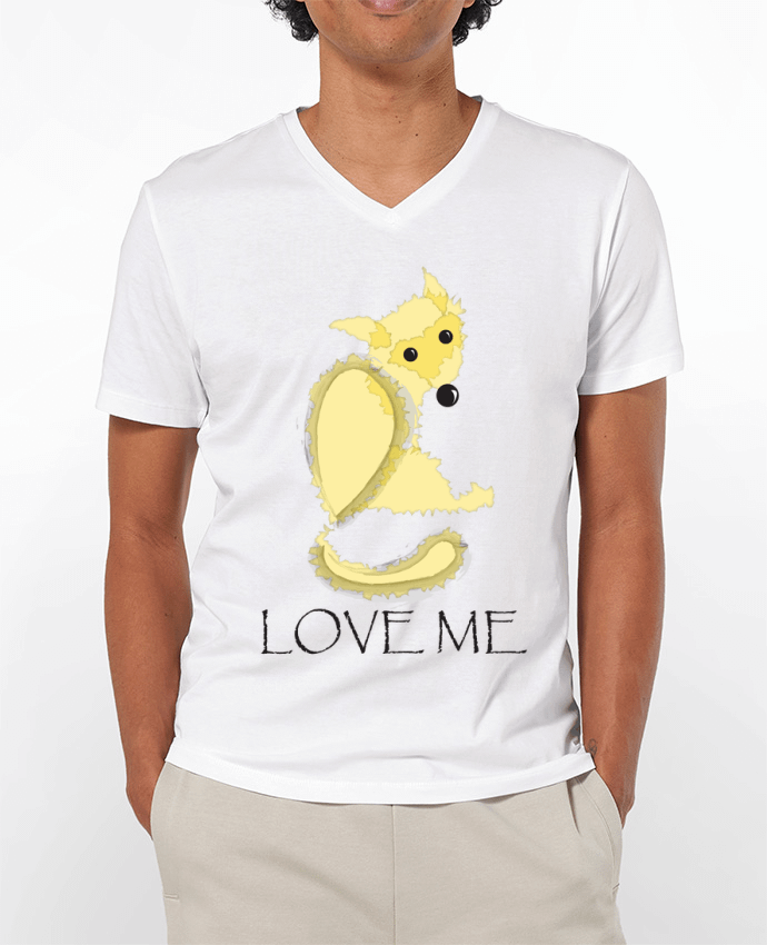 T-shirt homme Renard love me par illustraman