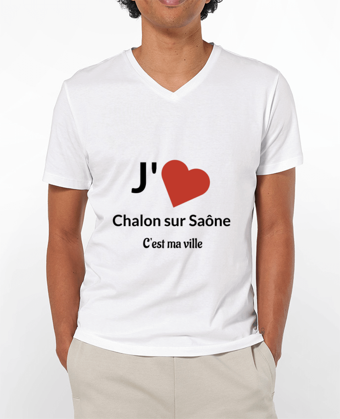 T-shirt homme J'aime ma ville Chalon sur Saône par Lewismarquee