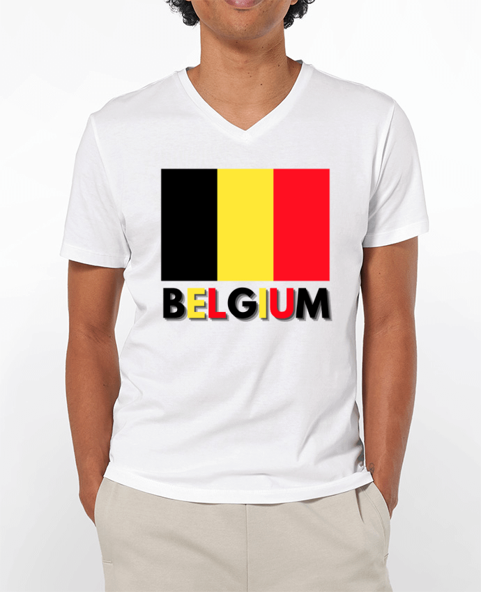 T-shirt homme Drapeau Belgium par Anastasia