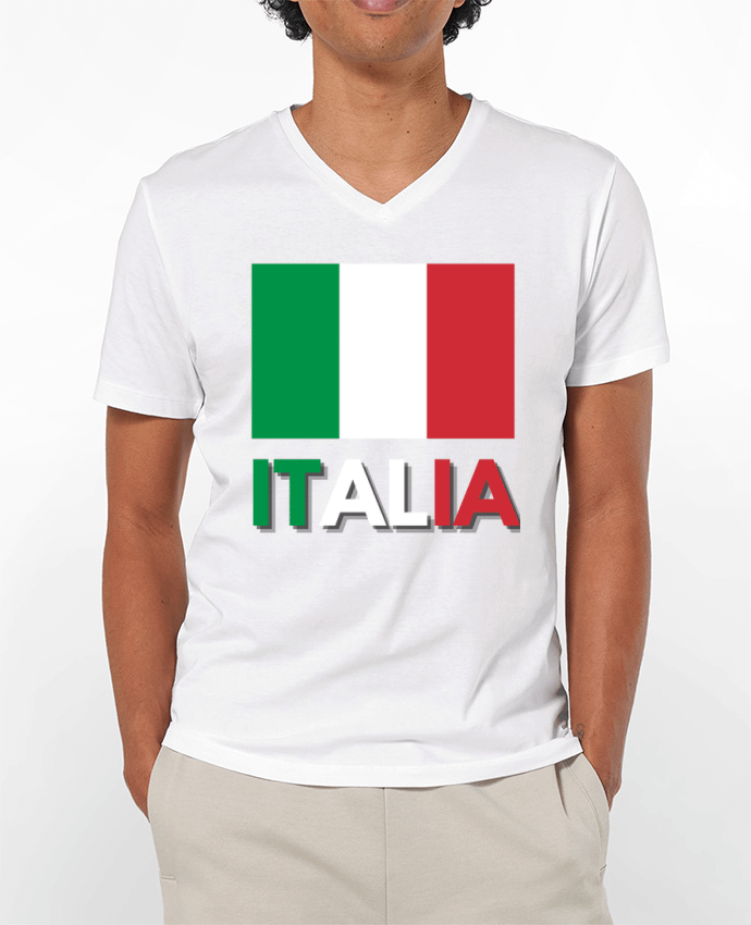 T-shirt homme Drapeau Italie par Anastasia