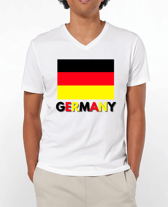 T-shirt homme Drapeau Allemagne par Anastasia