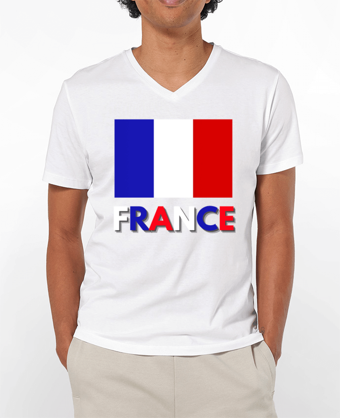 T-shirt homme Drapeau France par Anastasia