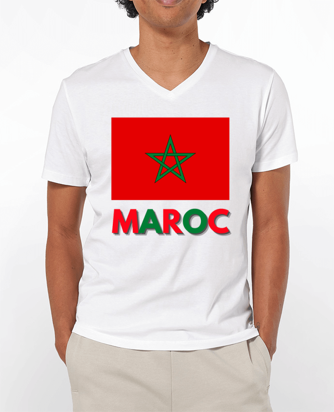 T-shirt homme Drapeau Maroc par Anastasia