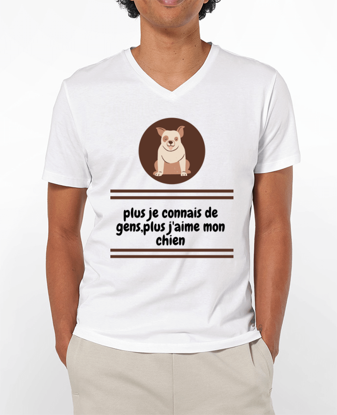 T-shirt homme J'aime mon chien par Anastasia