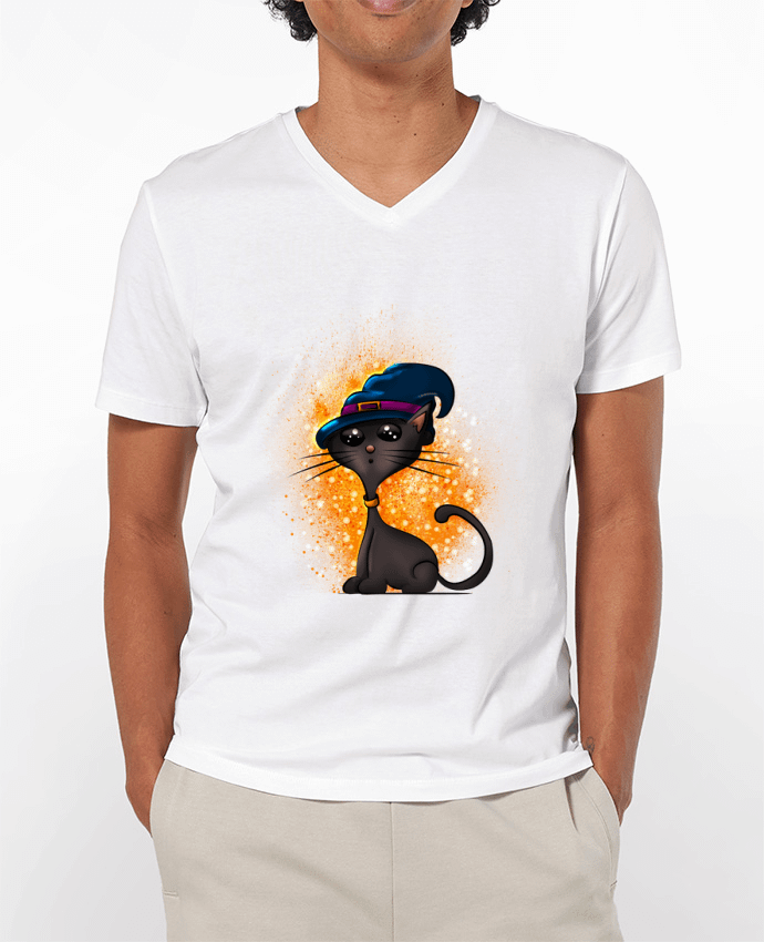 T-shirt homme Chat sorcier d'halloween par GraphiCK-Kids