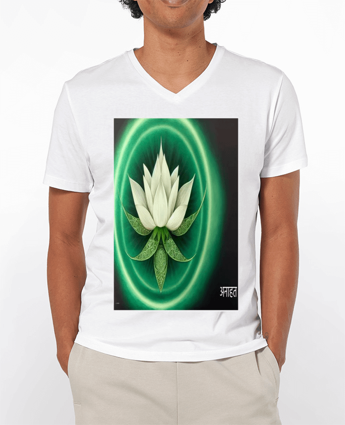 T-shirt homme Chakra Manipura Flor de Loto par a-Creations