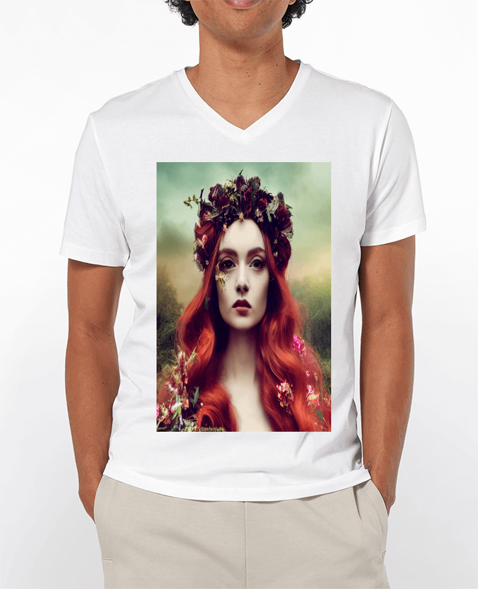 T-shirt homme Reina Pelirroja par a-Creations