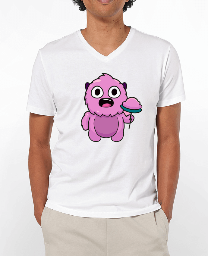 T-shirt homme Mignon monstre rose par justsayin