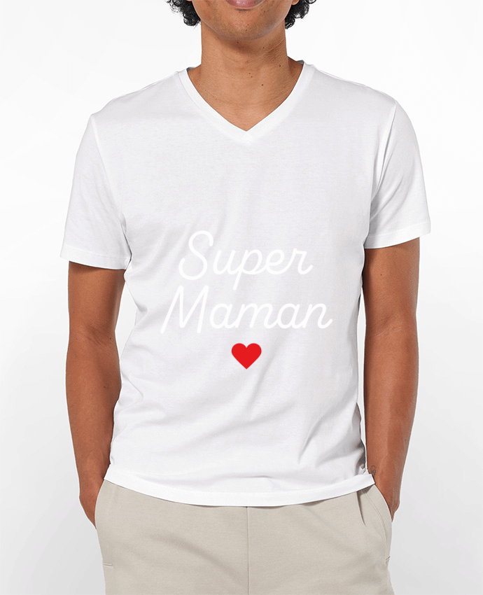 T-shirt homme Super Maman par Mademoiselle Polly