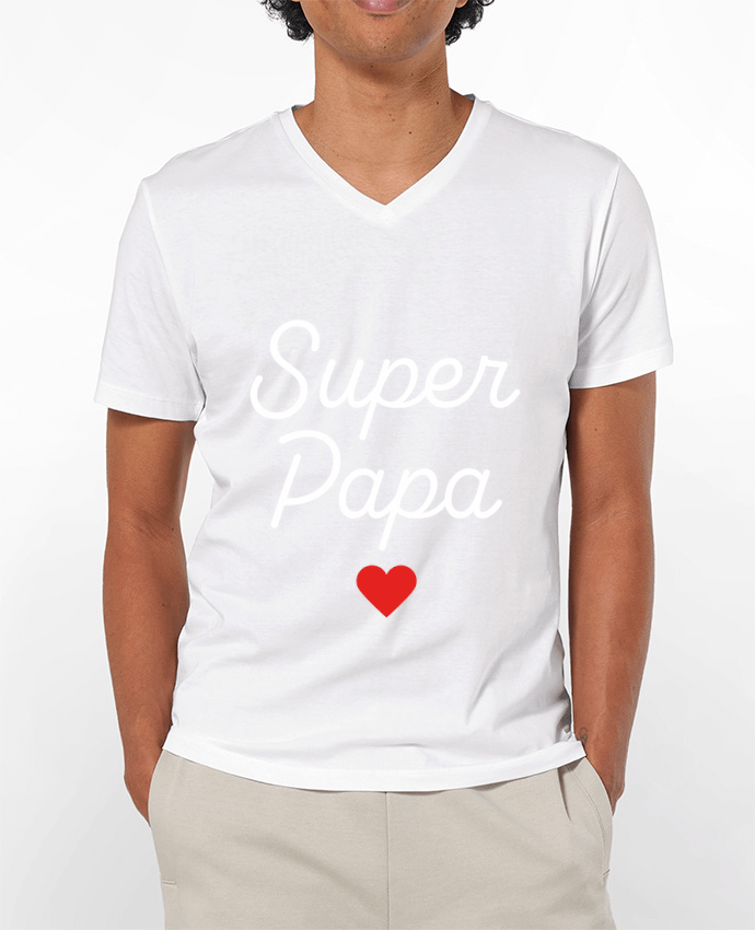 T-shirt homme Super Papa par Mademoiselle Polly