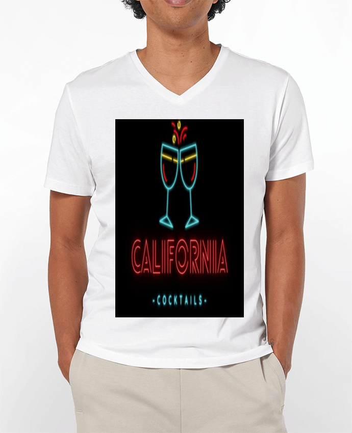 T-shirt homme CALIFORNIA cocktails par ilyaseedit