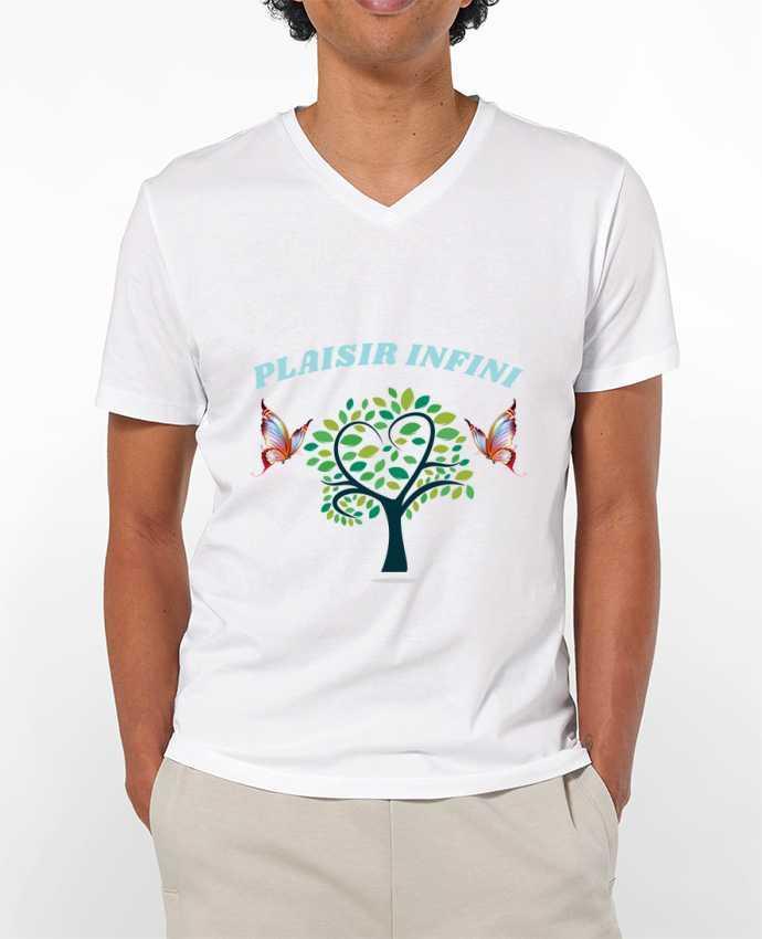 T-shirt homme L'arbre de coeur et les papillons PLAISIR INFINI par PLAISIR INFINI