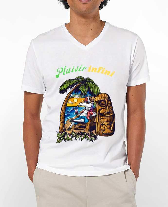 T-shirt homme LA LICORNE EN VACANCES - PLAISIR INFINI par PLAISIR INFINI