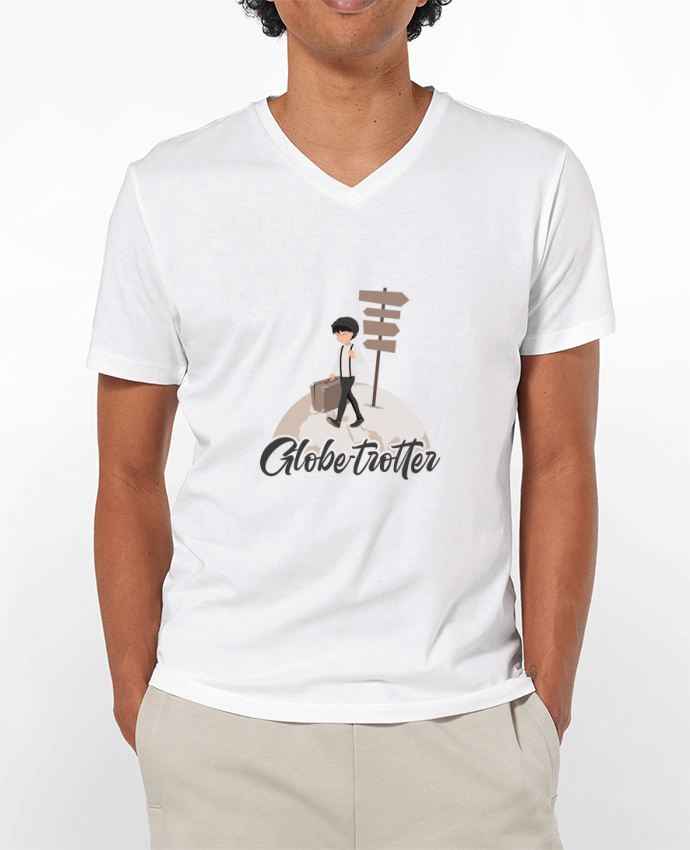 T-shirt homme Globe-Trotter 3 par Sheepandco