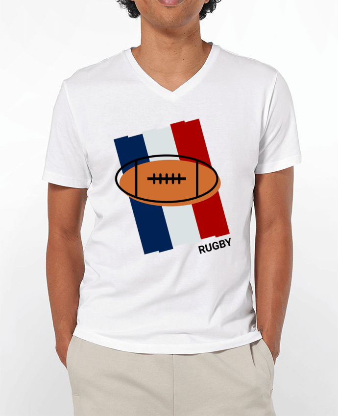 T-shirt homme Rugby France par zabceroni