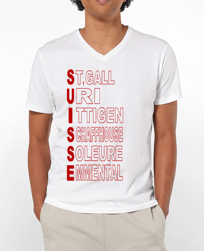 T-shirt homme TOURISME  SUISSE par FIRST  STAR