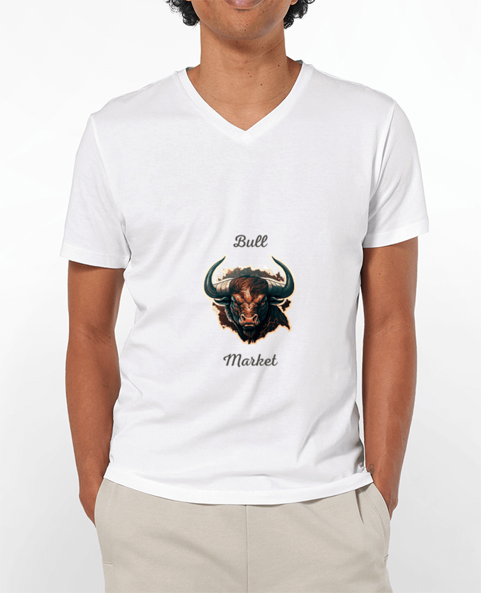 T-shirt homme un taureau corne bull market t shirt classique par Nasa shop