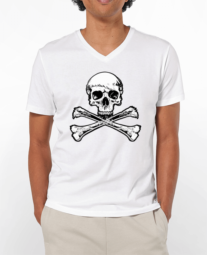 T-shirt homme Jolly Roger - Drapeau Pirate - Tête de Mort par Geronimo Gorilla SylverBack