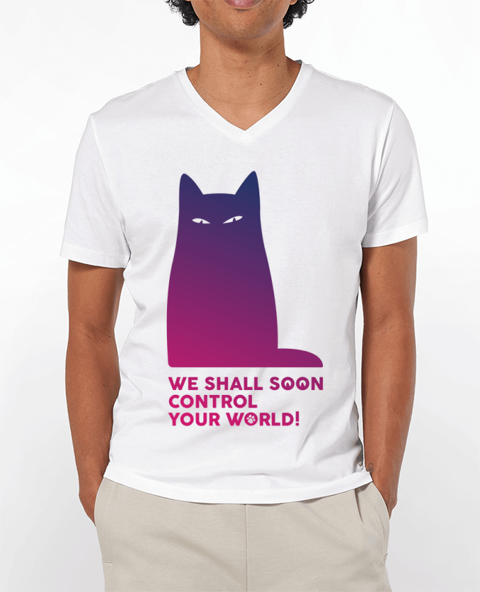 T-shirt homme We shall soon control your world par Galliotin