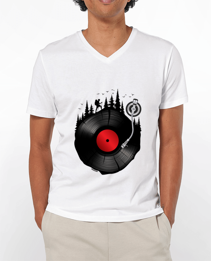 T-shirt homme Musique Forestière Vinyle par LM2Kone